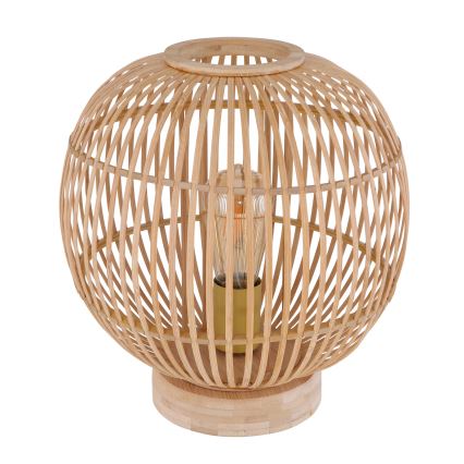 Globo - Lámpara de mesa 1xE27/60W230V bambú