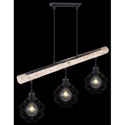 Globo - Lámpara colgante 3xE27/60W/230V