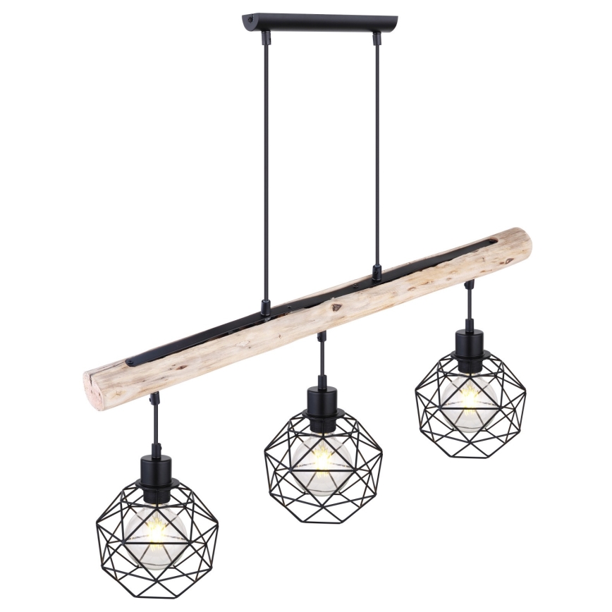 Globo - Lámpara colgante 3xE27/60W/230V