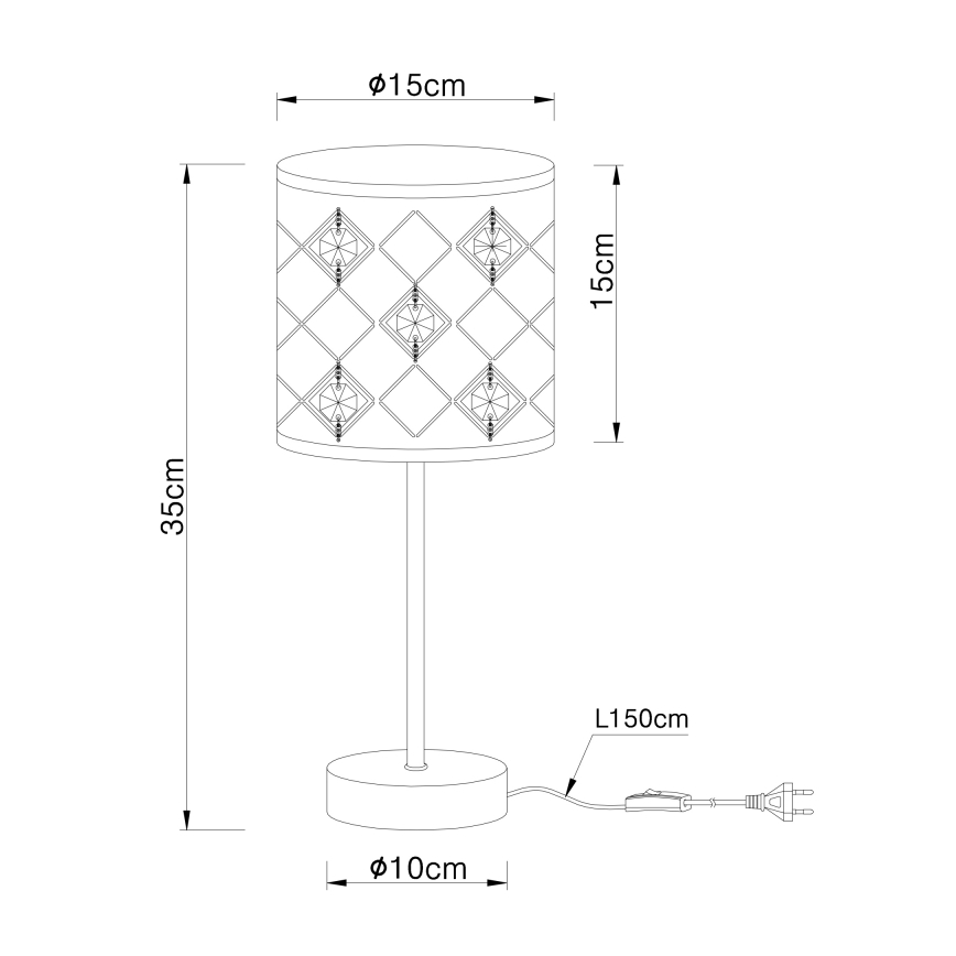 Globo - Lámpara de mesa 1xE14/40W/230V