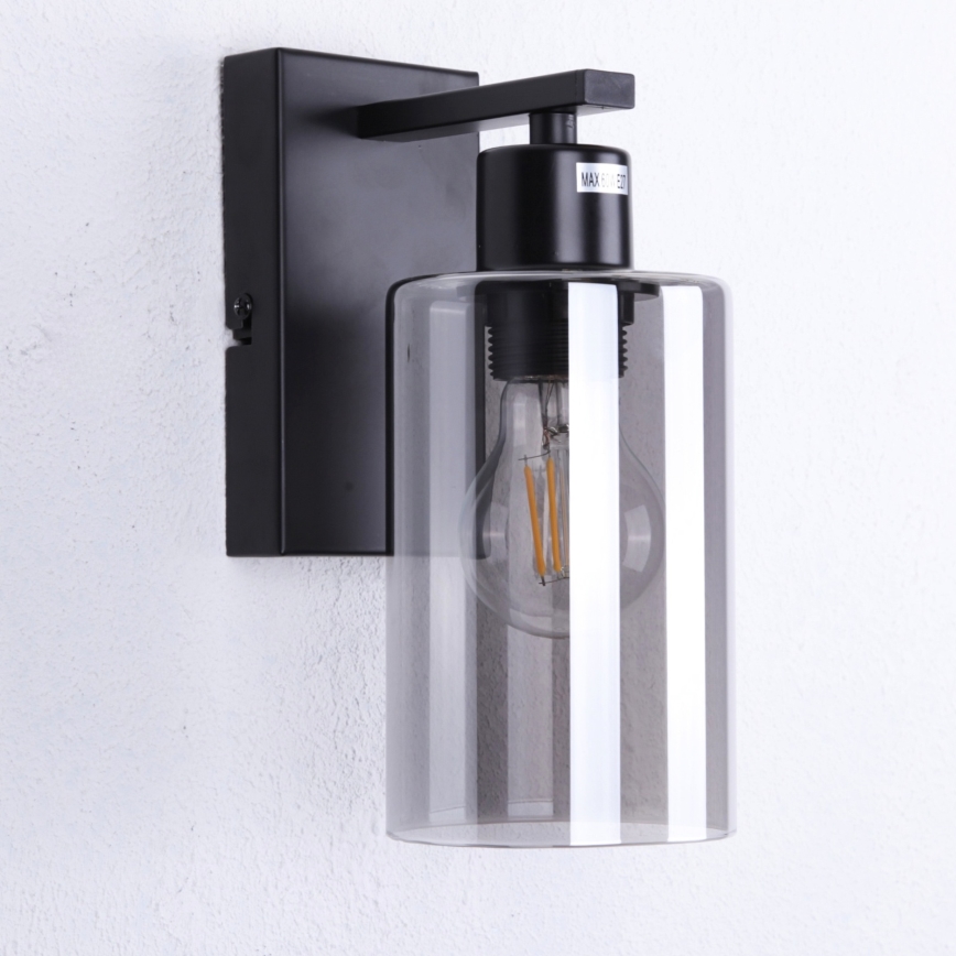 Globo - Aplique 1xE27/60W/230V negro