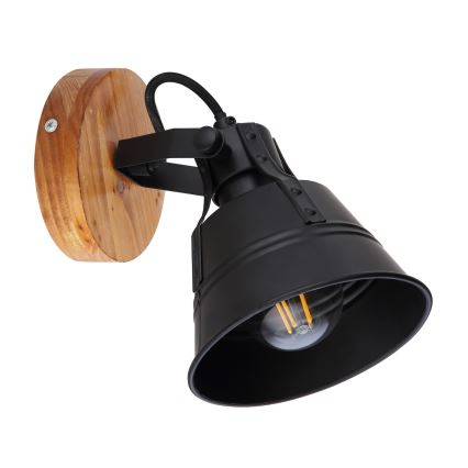 Globo - Foco de pared 1xE27/60W/230V abeto