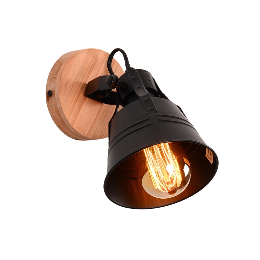 Globo - Foco de pared 1xE27/60W/230V abeto