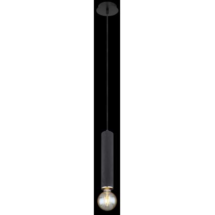 Globo - Lámpara colgante 1xE27/60W/230V madera negra