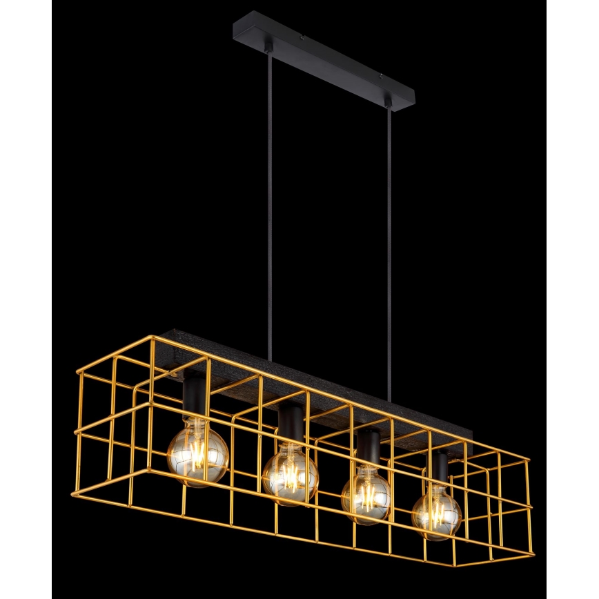Globo - Lámpara colgante 4xE27/60W/230V