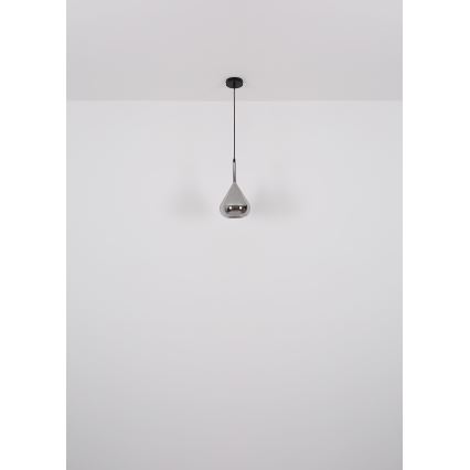 Globo - Lámpara colgante 1xE27/60W/230V diá. 20 cm negro