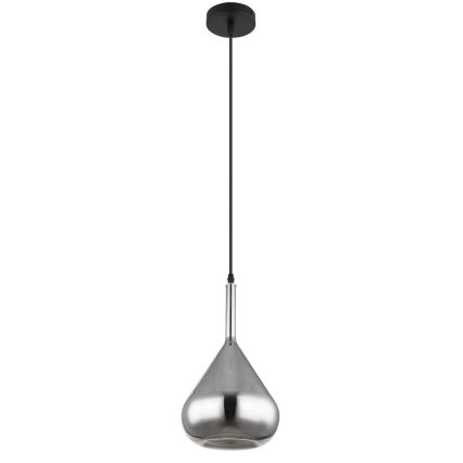 Globo - Lámpara colgante 1xE27/60W/230V diá. 20 cm negro
