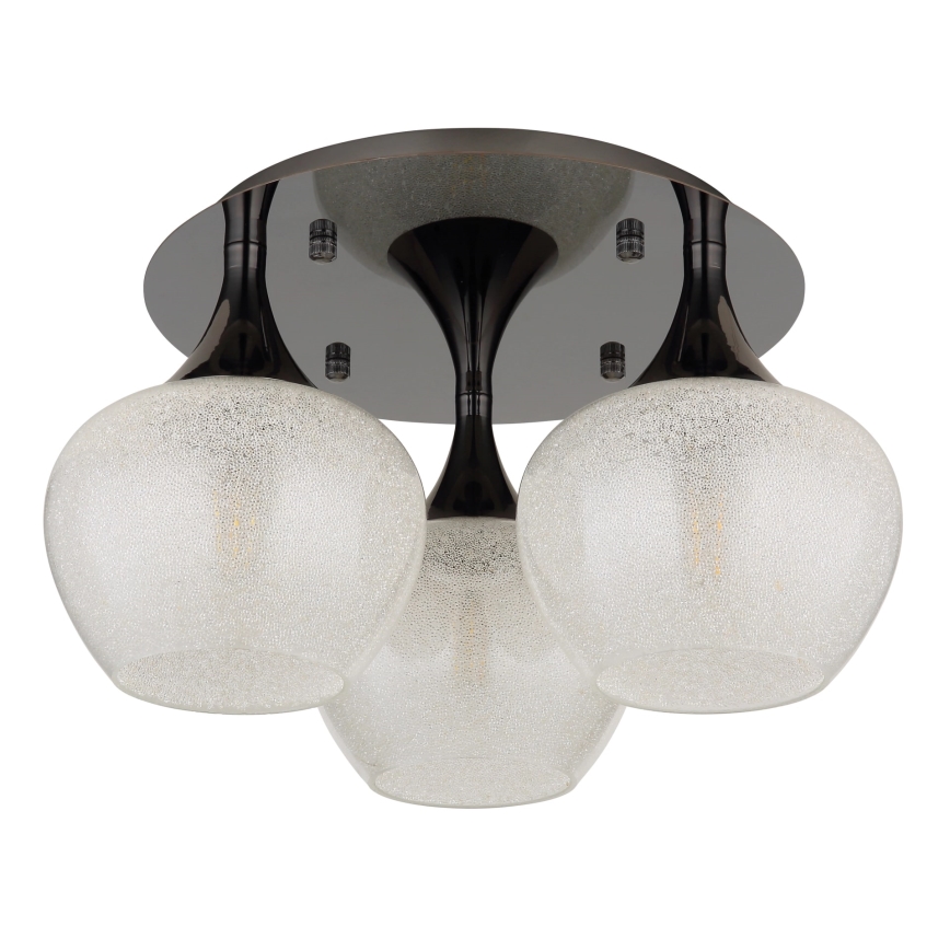 Globo - Lámpara de techo 3xE27/40W/230V antracita