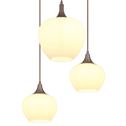 Globo - Lámpara colgante 6xE27/40W/230V blanco