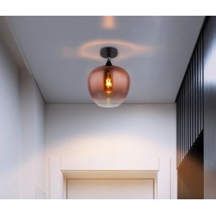 Globo - Plafón 1xE27/40W/230V cobre