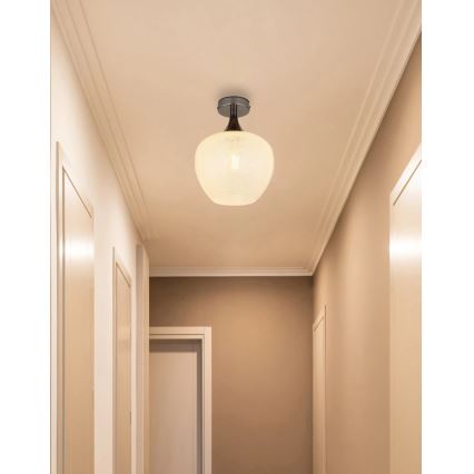Globo - Plafón 1xE27/40W/230V blanco/antracita