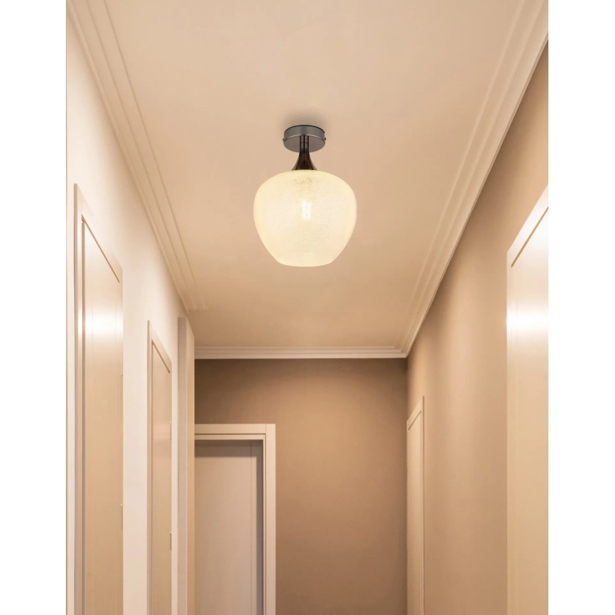 Globo - Plafón 1xE27/40W/230V blanco/antracita