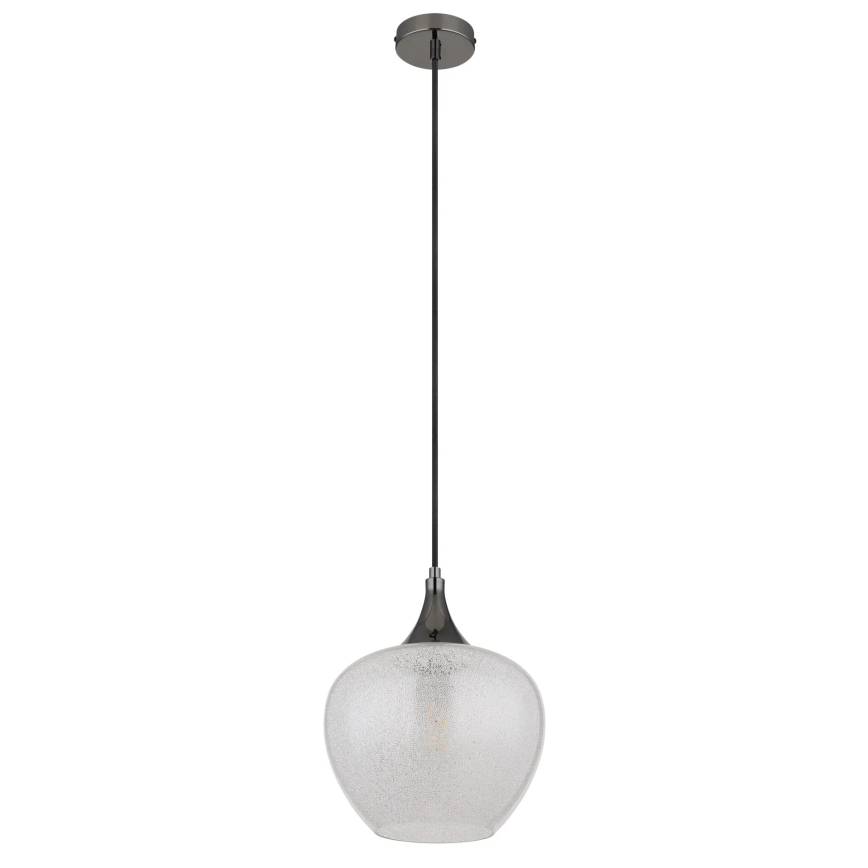 Globo - Lámpara colgante 1xE27/40W/230V diá. 24 cm blanco/antracita