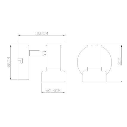 Globo - Lámpara de mesa 1xE27/40W/230V blanco/antracita