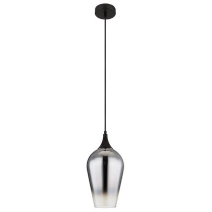 Globo - Lámpara colgante 1xE27/60W/230V diá. 18 cm negro