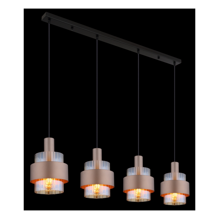 Globo - Lámpara colgante 4xE27/60W/230V