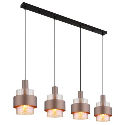 Globo - Lámpara colgante 4xE27/60W/230V