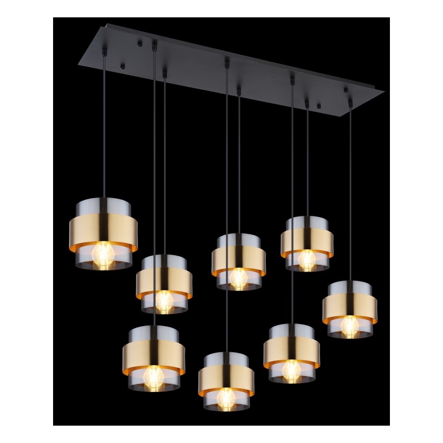Globo - Lámpara colgante 8xE27/60W/230V