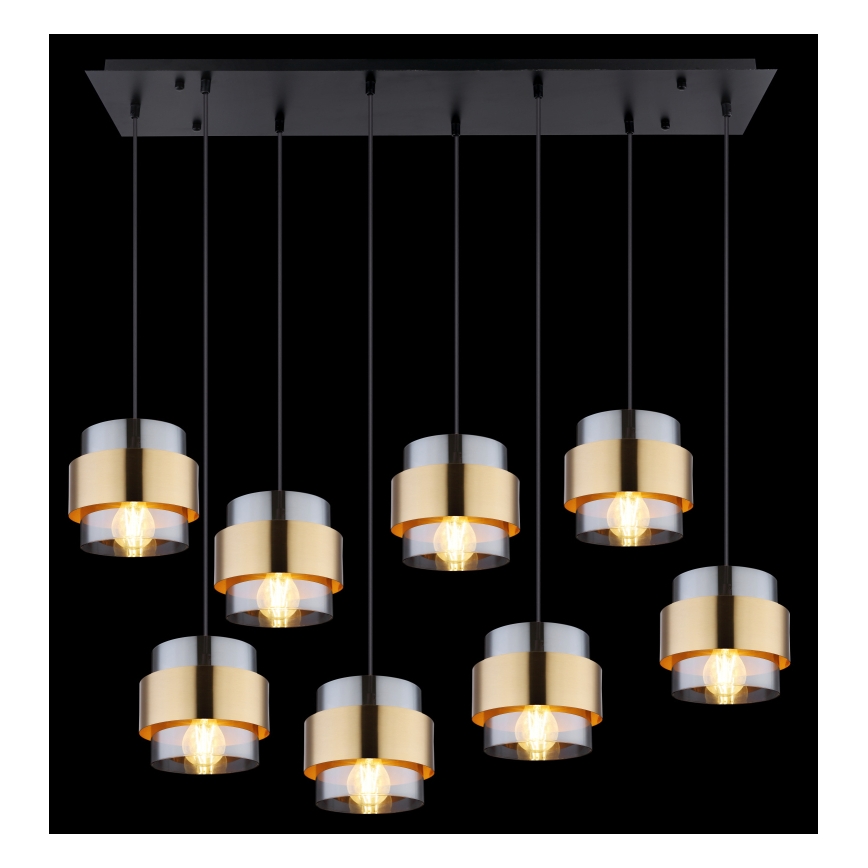 Globo - Lámpara colgante 8xE27/60W/230V