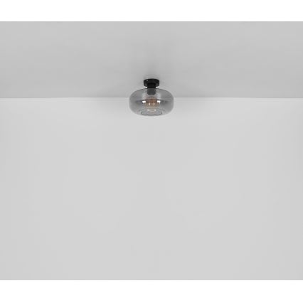 Globo - Lámpara de techo 1xE27/40W/230V diá. 28 cm gris