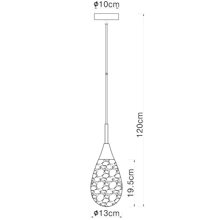 Globo - Lámpara colgante 1xE14/9W/230V