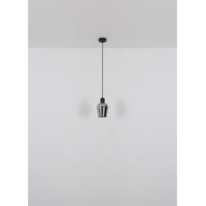 Globo - Lámpara colgante 1xE27/40W/230V diá. 13,5 cm negro