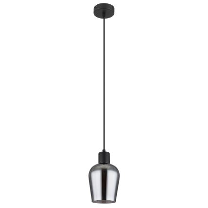 Globo - Lámpara colgante 1xE27/40W/230V diá. 13,5 cm negro