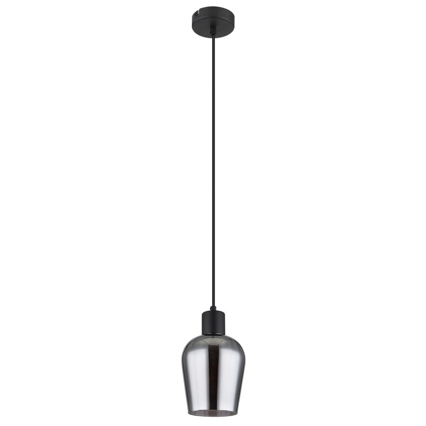 Globo - Lámpara colgante 1xE27/40W/230V diá. 13,5 cm negro