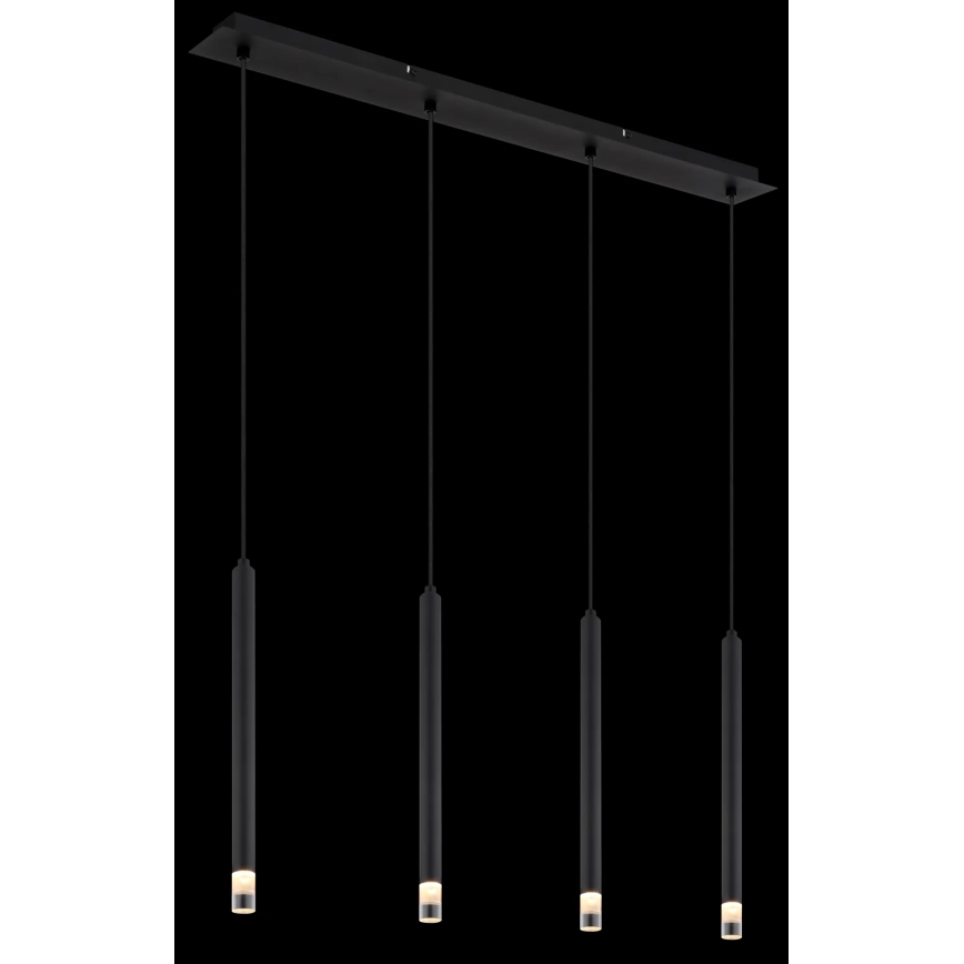 Globo - Lámpara colgante 4xG9/4W/230V negro