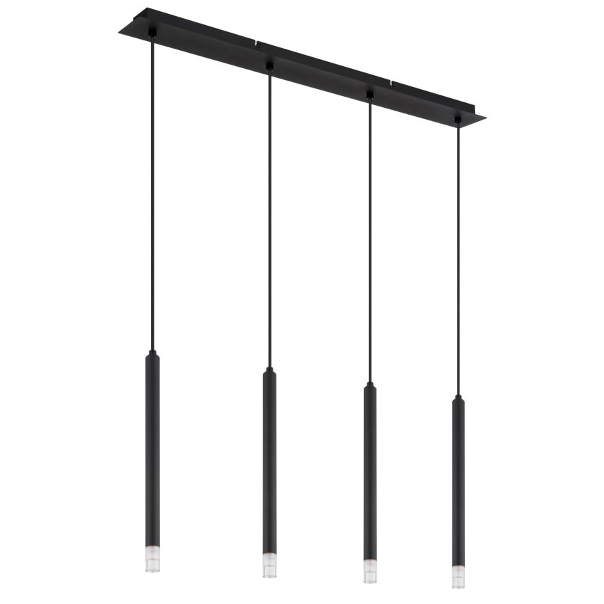 Globo - Lámpara colgante 4xG9/4W/230V negro