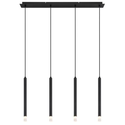 Globo - Lámpara colgante 4xG9/4W/230V negro