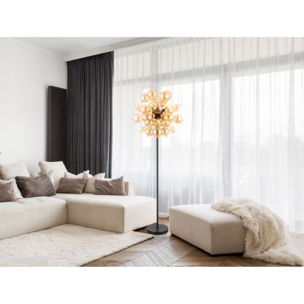 Globo - Lámpara de pie 6xE14/25W/230V dorada