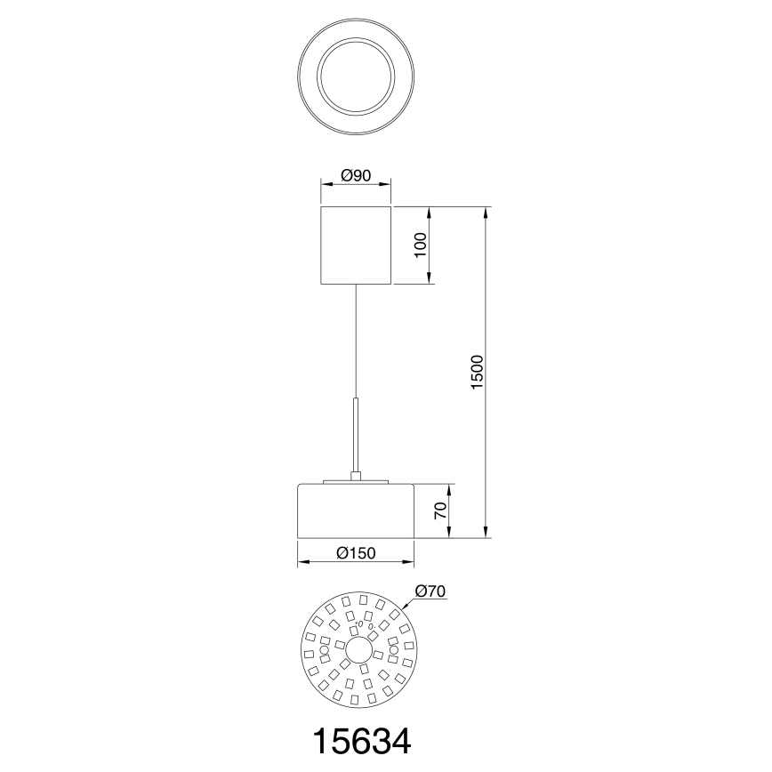 Globo - Lámpara LED colgante LED/6W/230V