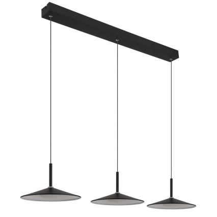 Globo - Lámpara colgante LED con cable LED/24W/230V 4000K negra