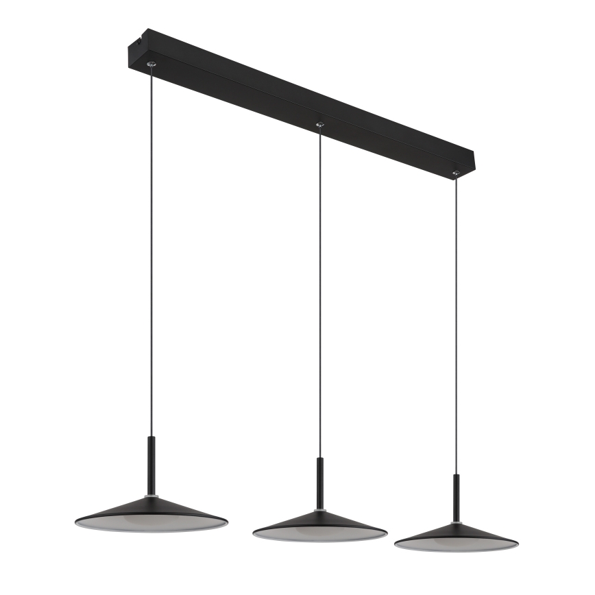 Globo - Lámpara colgante LED con cable LED/24W/230V 4000K negra