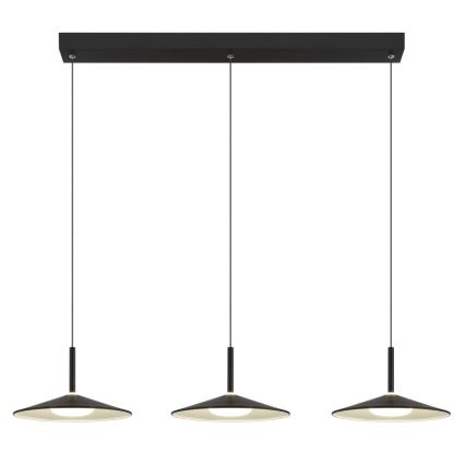 Globo - Lámpara colgante LED con cable LED/24W/230V 4000K negra