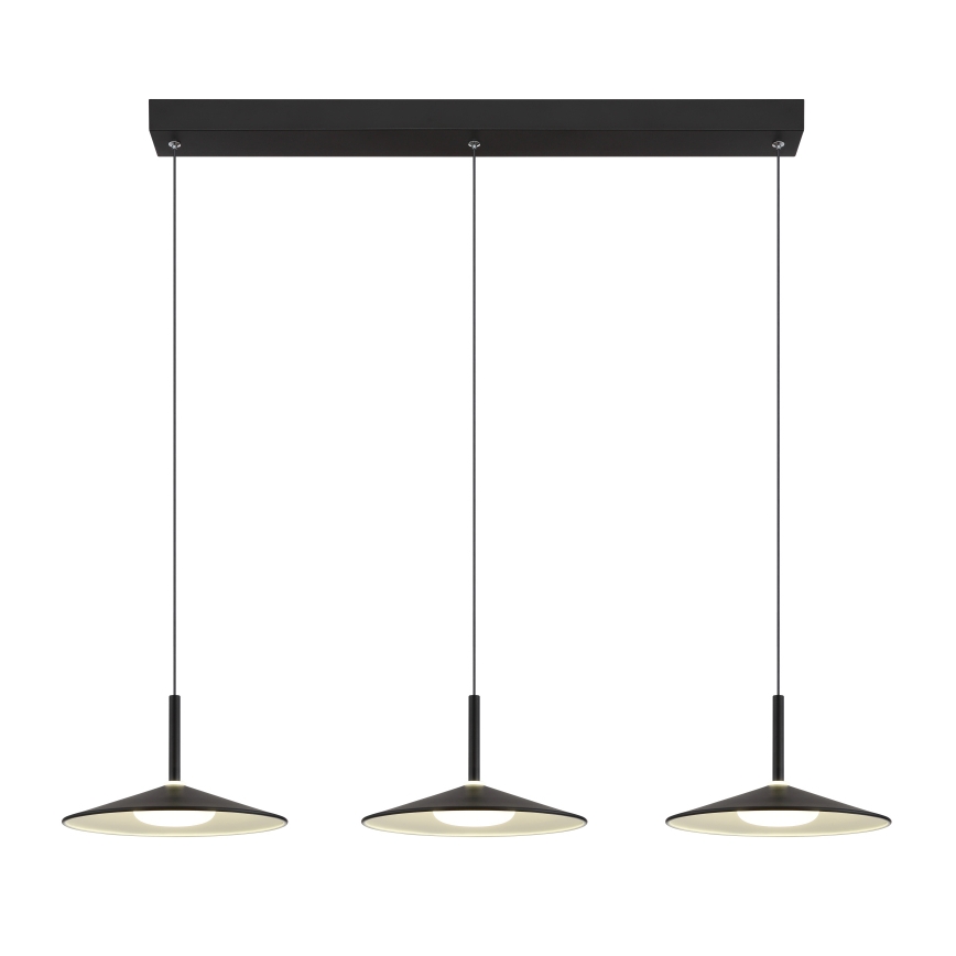 Globo - Lámpara colgante LED con cable LED/24W/230V 4000K negra
