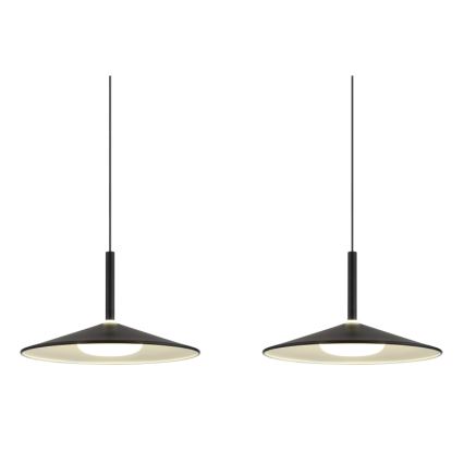 Globo - Lámpara colgante LED con cable LED/24W/230V 4000K negra