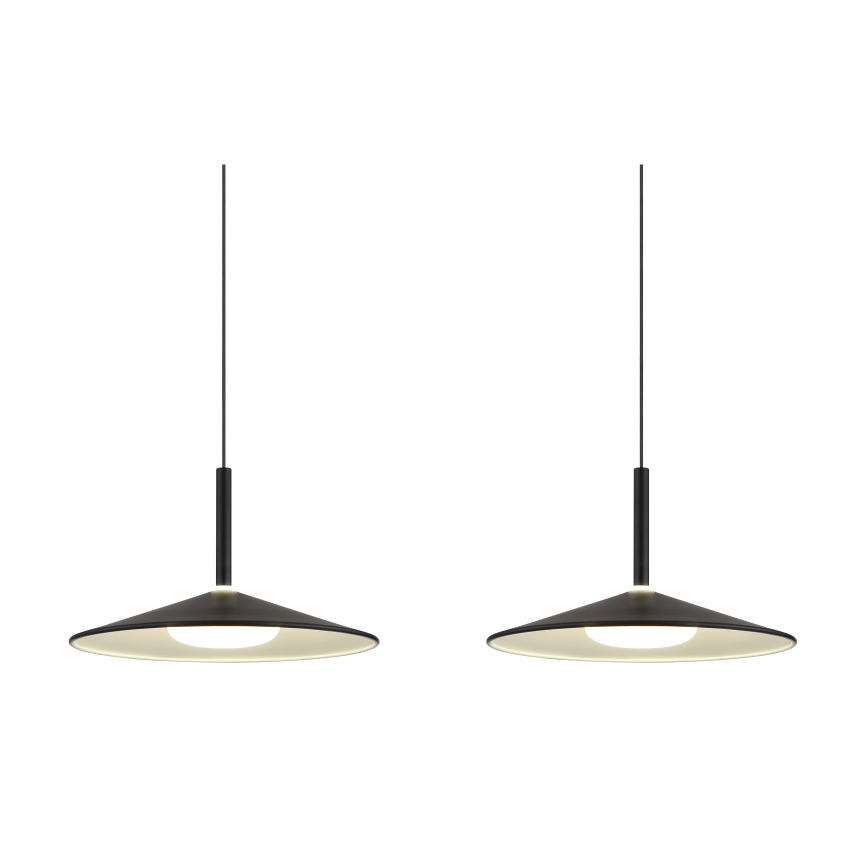 Globo - Lámpara colgante LED con cable LED/24W/230V 4000K negra