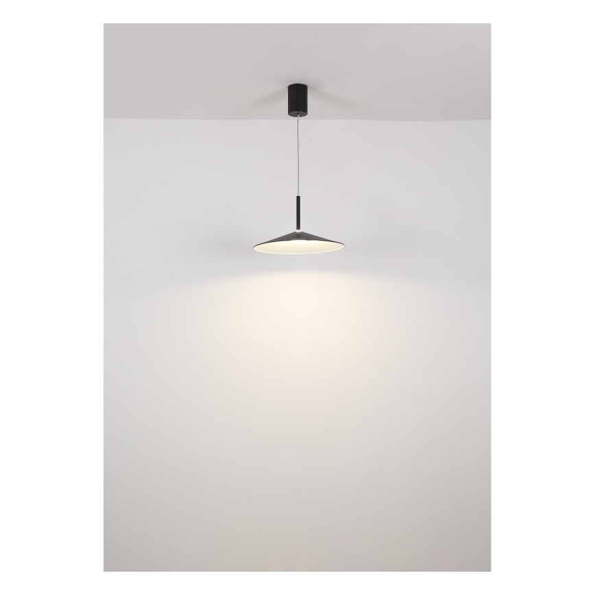 Globo - Lámpara colgante LED en cable LED/18W/230V 4000K negra