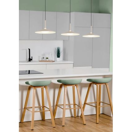 Globo - Lámpara colgante LED suspendida por cable LED/24W/230V 4000K beige