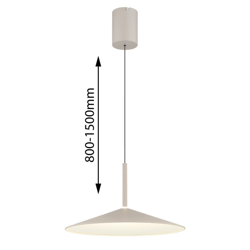 Globo - Lámpara colgante de cable LED/18W/230V 4000K beige
