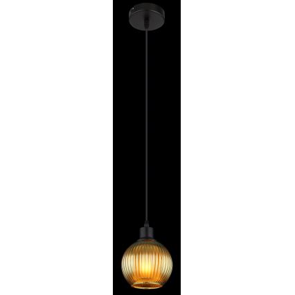 Globo - Lámpara colgante 1xE27/25W/230V diá. 15 cm verde