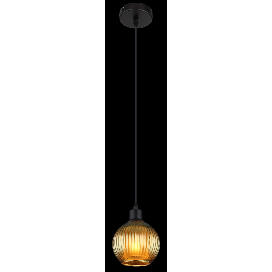 Globo - Lámpara colgante 1xE27/25W/230V diá. 15 cm verde