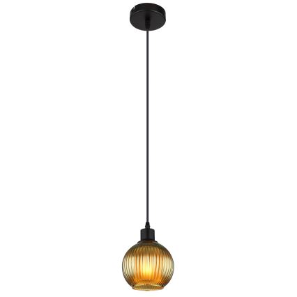 Globo - Lámpara colgante 1xE27/25W/230V diá. 15 cm verde