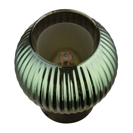 Globo - Lámpara de mesa 1xE27/25W/230V diá. 15 cm verde