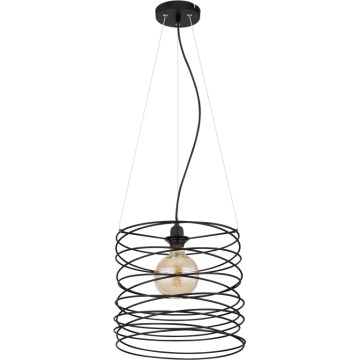 Globo 15640H - Lámpara colgante con cable TILLY 1xE27/60W/230V negra