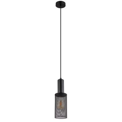 Globo - Lámpara colgante 1xE27/60W/230V negro