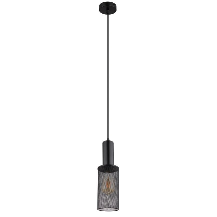 Globo - Lámpara colgante 1xE27/60W/230V negro