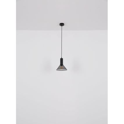 Globo - Lámpara colgante 1xE27/60W/230V negro